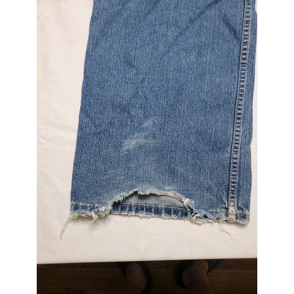 BKE 67 San Antonio Jeans Men's Size 36x32 Y2K Baggy Wide Leg Distressed KBK3032L - Picture 11 of 16